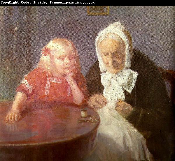 Anna Ancher bedstemor underholdes