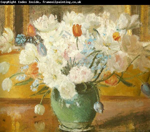 Anna Ancher tulipaner i gron vase