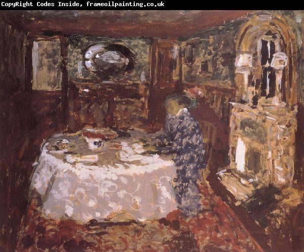 Edouard Vuillard Painter mother sitting at the table money