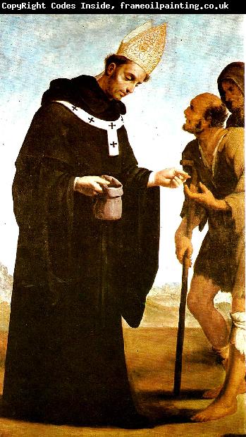 Francisco de Zurbaran st. toma,s de villanueva helping a cripple