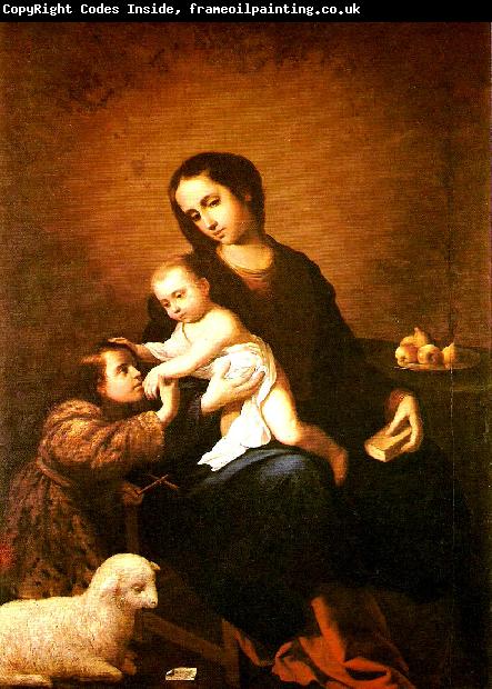 Francisco de Zurbaran virgin and child with st.