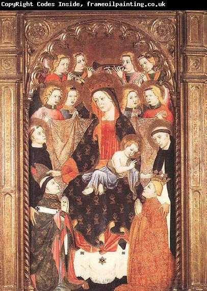 unknow artist Virgin and Child with Angels and Saints