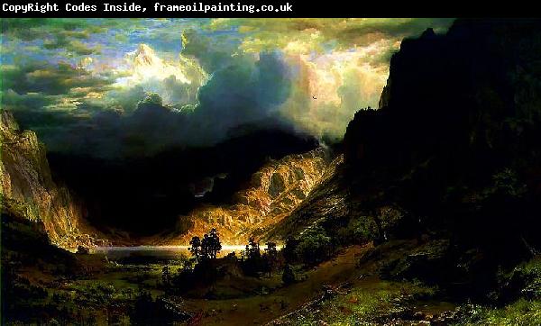 Albert Bierstadt Storm in the Rocky Mountains Mt Rosalie
