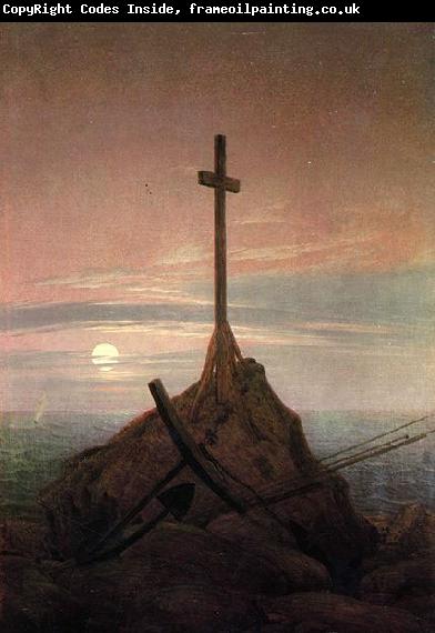 Caspar David Friedrich The Cross Beside The Baltic