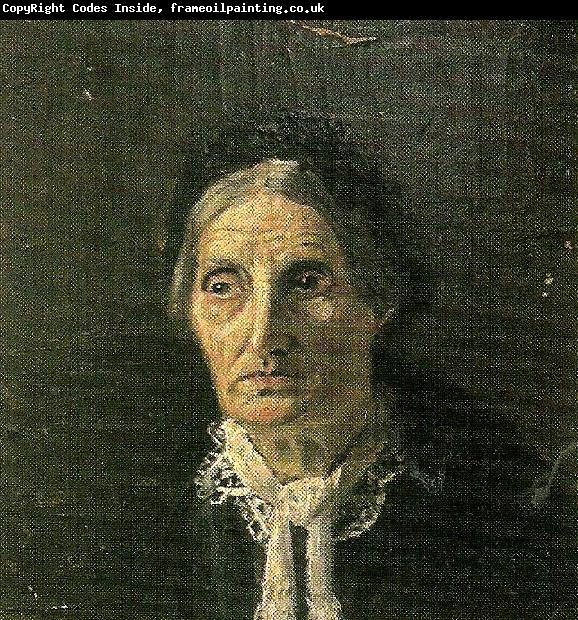 Eugene Jansson portratt av aldre dam