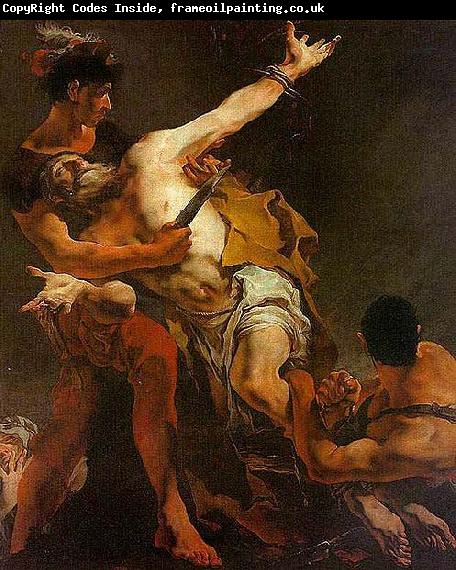 Giovanni Battista Tiepolo Le martyr de Saint Barthelemy Huile