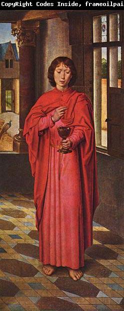 Hans Memling Marienaltar des Sir John Donne of Kidwelly, rechter Flugel: Evangelist Johannes