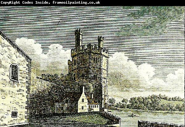 J.M.W.Turner caernarvon castle from picturesque views of the antiquities of england and wales