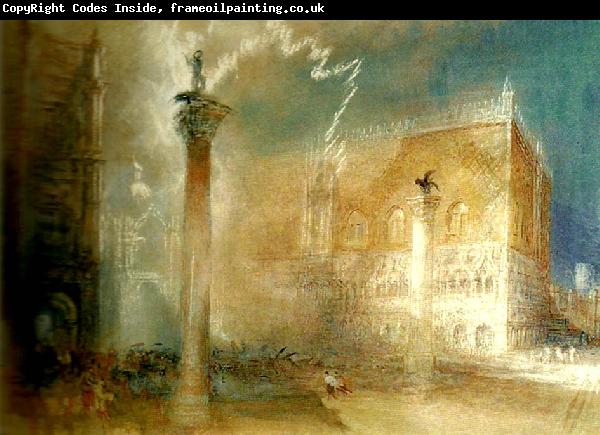 J.M.W.Turner venice storm in the piazzetta