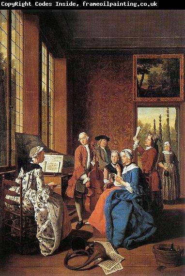 Jan Josef Horemans the Elder Concert in an Interior
