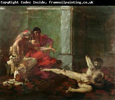 Joseph-Noel Sylvestre Locusta testing poison on a slave