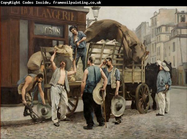 Louis Carrier-Belleuse Porteurs de farine. Scxne parisienne (Flour carriers. Scene from Paris).
