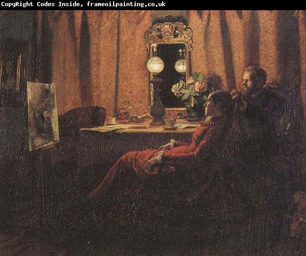 Michael Ancher Appraising the Day Work