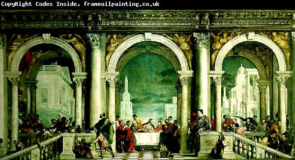 Paolo  Veronese feast in the house of levi