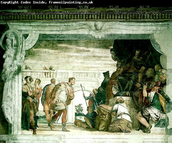 Paolo  Veronese sebastian before diocletian