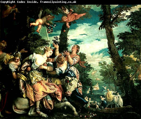 Paolo  Veronese rape of europa venice, ducal palace,