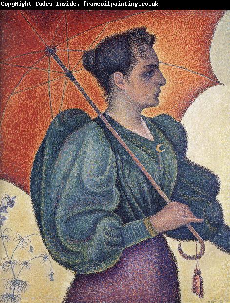 Paul Signac woman with a parasol