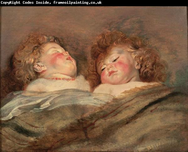 unknow artist Rubens Two Sleeping Children