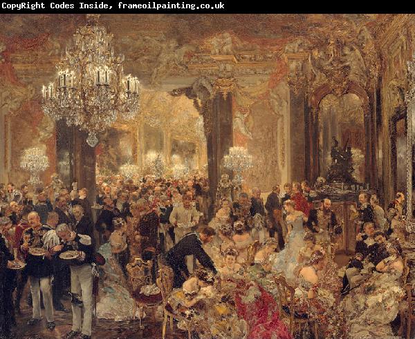 Adolph von Menzel The Dinner at the Ball