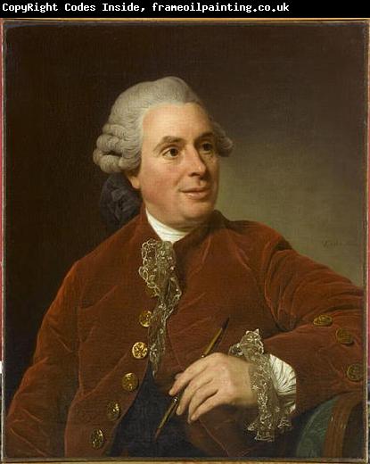 Alexandre Roslin Portrait of Charles-Nicolas Cochin