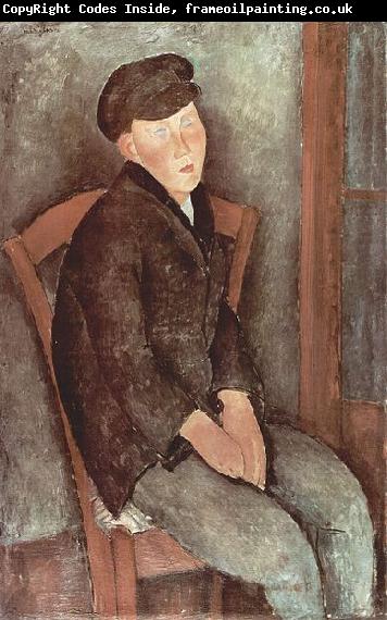 Amedeo Modigliani Sitzender Knabe mit Hut
