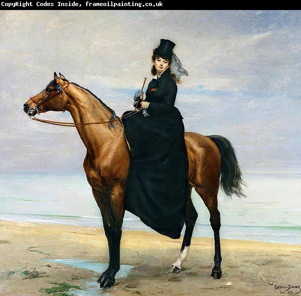 Asher Brown Durand Equestrian Portrait of Mademoiselle Croizette