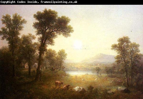 Asher Brown Durand Lake Scene in the Mountains