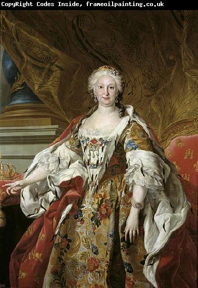 Charles Amedee Philippe Van Loo Official portrait of Queen Isabel de Farnesio