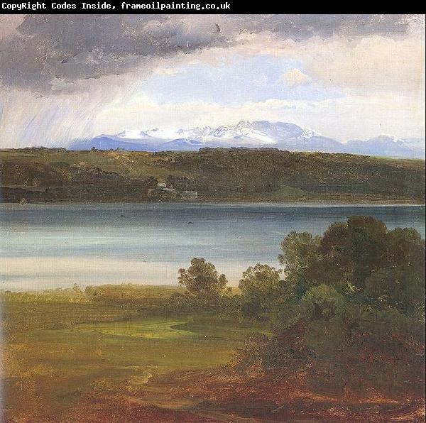 Christian Ernst Bernhard Morgenstern View across Lake Starnberg to the Benedikte