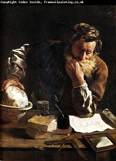 Domenico  Feti Archimedes Thoughtful