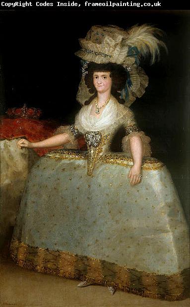 Francisco de Goya Maria Luisa of Parma wearing panniers
