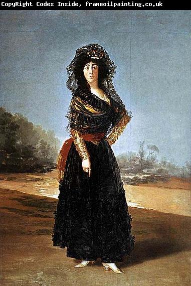 Francisco de Goya Portrait of the Duchess of Alba. Alternately known as The Black Duchess