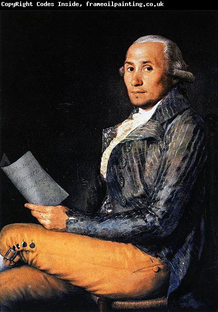 Francisco de Goya Portrait of Sebastian Martinez