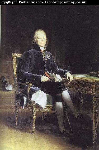 Francois Pascal Simon Gerard Portrait of French stateman Charles Maurice Talleyrand
