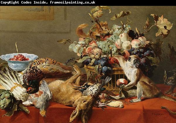 Frans Snyders Squirrel and Cat
