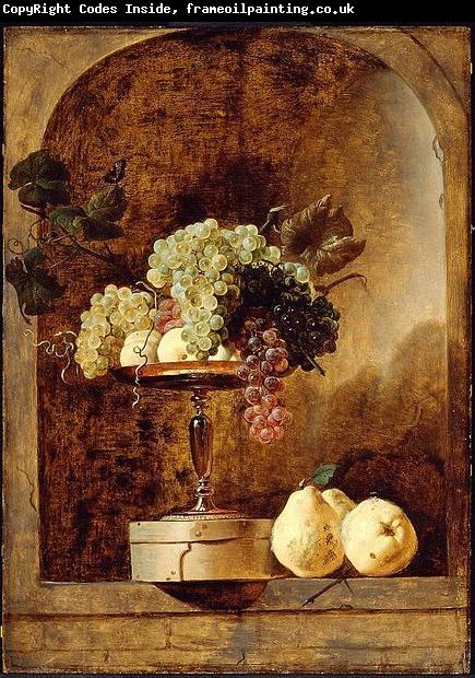 Frans Snyders Grapes Peaches and Quinces in a Niche