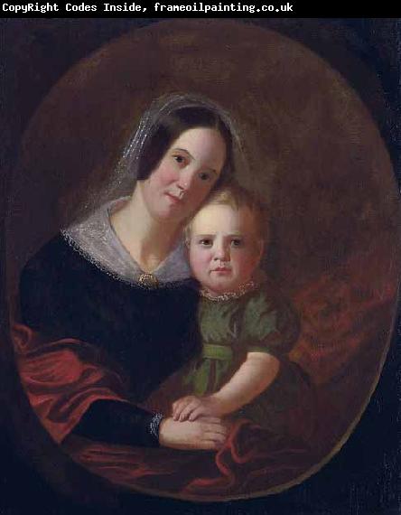 George Caleb Bingham Mrs George Caleb Bingham (Sarah Elizabeth Hutchison) and son, Newton