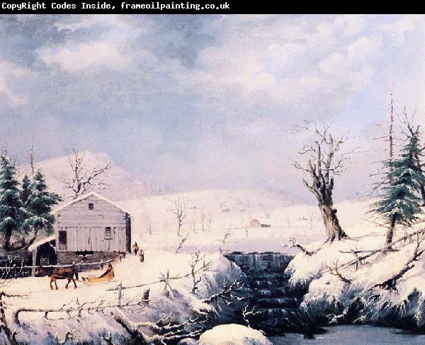 George Henry Durrie Winter in New England
