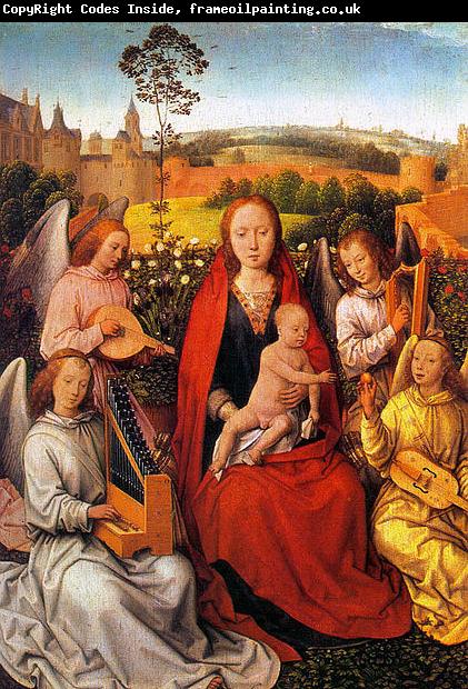 Hans Memling Virgin and Child with Musician Angels