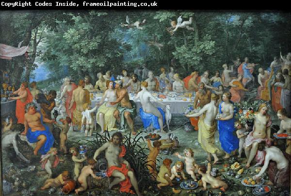 Hendrick van Balen the Elder The Wedding of Thetis and Perseus with Apollo and the Concert of the Muses, or The Feast of the Gods