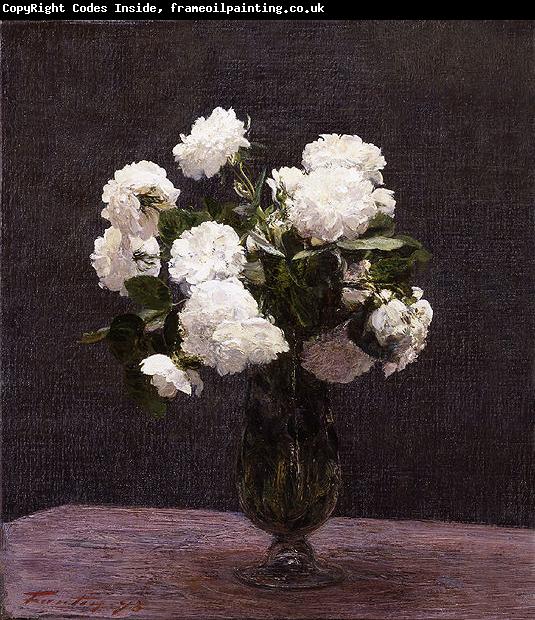 Henri Fantin-Latour White Roses