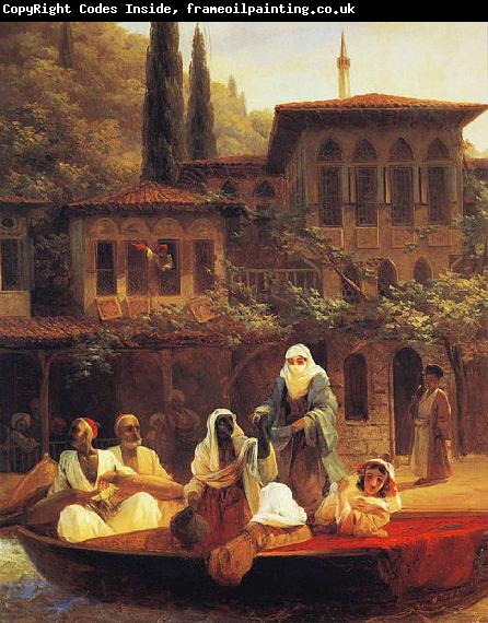 Ivan Aivazovsky Boat Ride by Kumkapi in Constantinople