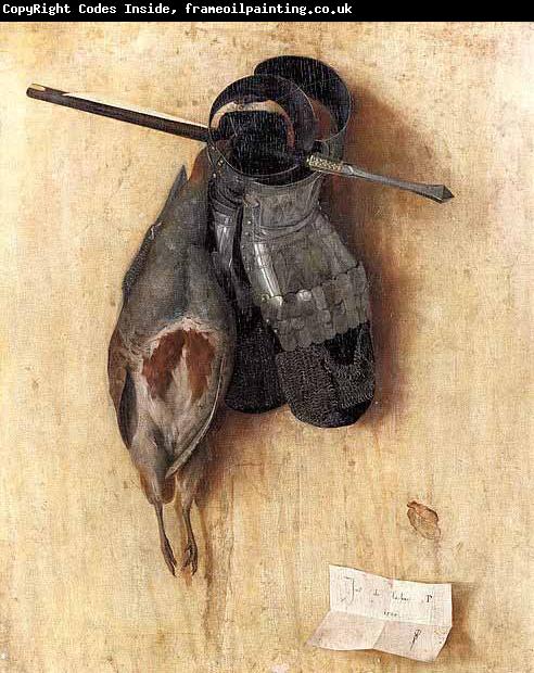 Jacopo de Barbari Still-Life with Partridge and Iron Gloves