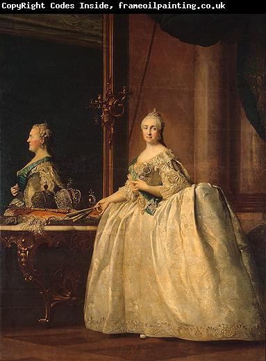 Jan Josef Horemans the Elder Catherine II of Russia in the mirror