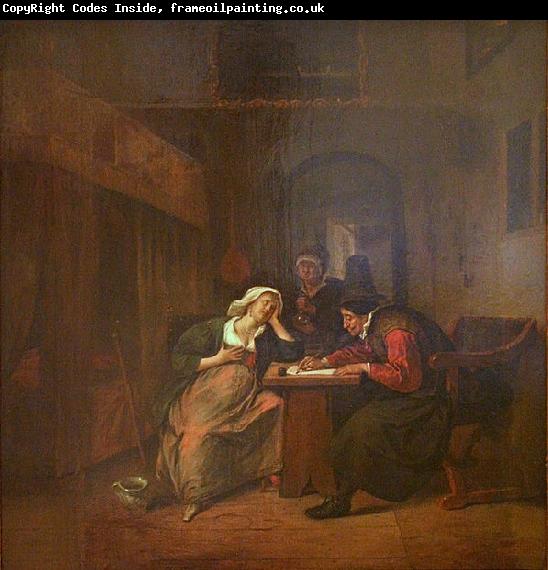 Jan Steen Physician and a Woman PatientPhysician and a Woman Patient