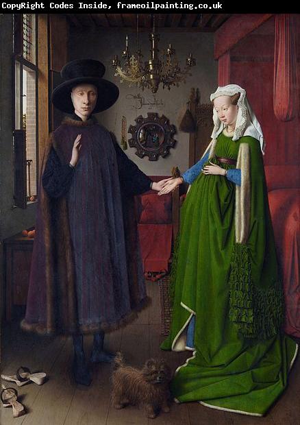 Jan Van Eyck Portret van Giovanni Arnolfini en zijn vrouw