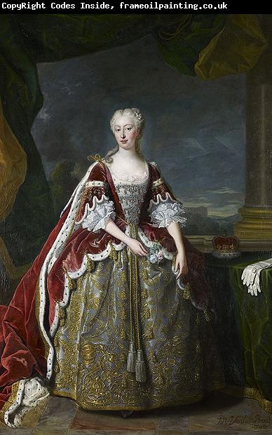 Jean Baptiste van Loo Princess Augusta of Saxe Gotha