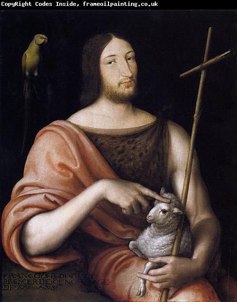 Jean Clouet Portrait of Francois I as St John the Baptist