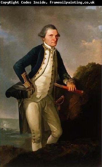 John Webber Captain Cook, oil on canvas painting by John Webber