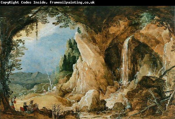 Joos de Momper Landschaft mit Grotte
